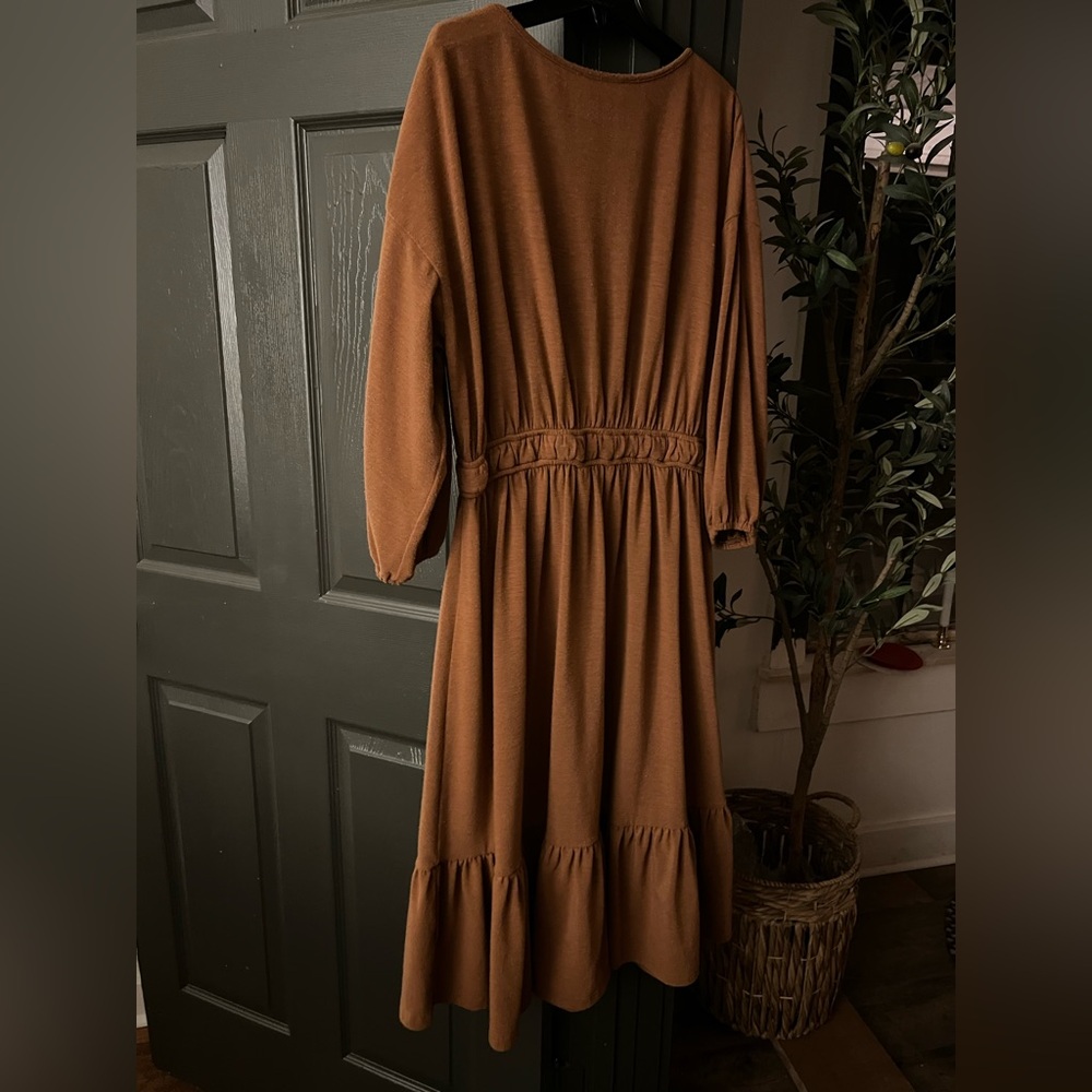 Elegant Brown Maxi Dress
